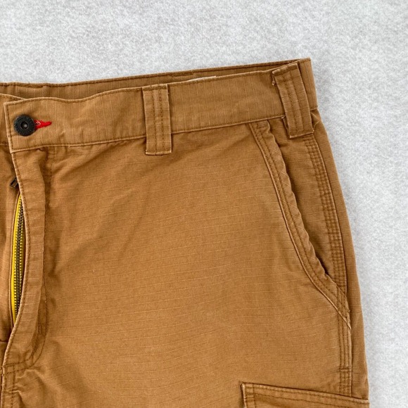 Eddie Bauer Workwear Ripstop Cargo Shorts Men 38 Beige Utility 10" Inseam Hiking - Picture 4 of 14